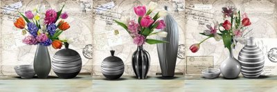 File gốc File tranh bình hoa BHY102 (in lụa) tranh mã đáo