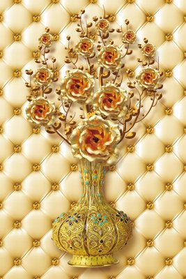 File in lụa File tranh bình hoa BHY141 (hoa văn) File tranh bình hoa BHY141