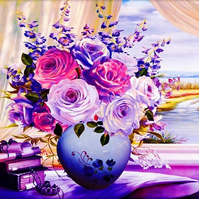 File gốc File tranh bình hoa BHY152 (in ấn) không giới hạn