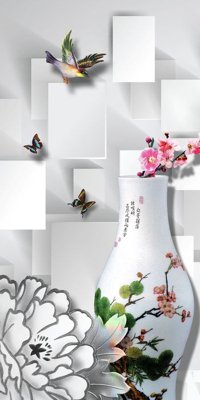 Hình ảnh file gốc File tranh bình hoa BHY161 (chất lượng cao)