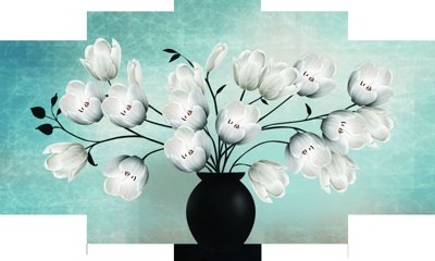 File gốc File tranh bình hoa BHY169 (chuẩn CMYK) cho nhà in