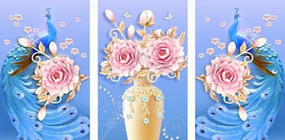 Tải file File tranh bình hoa BHY183 (PSD) cho in tranh kính