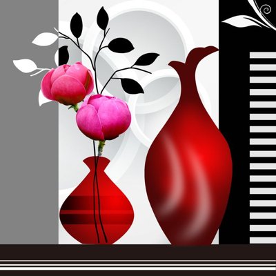 File tranh File tranh bình hoa BHY19 (gốc) in film