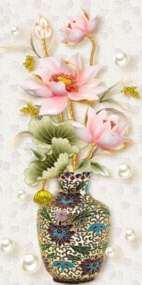 File tranh File tranh bình hoa BHY215 (bản gốc) trang trí văn phòng