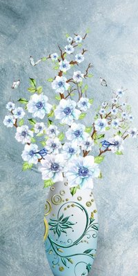 File tranh File tranh bình hoa BHY229 (ảnh gốc) chi tiết rõ ràng