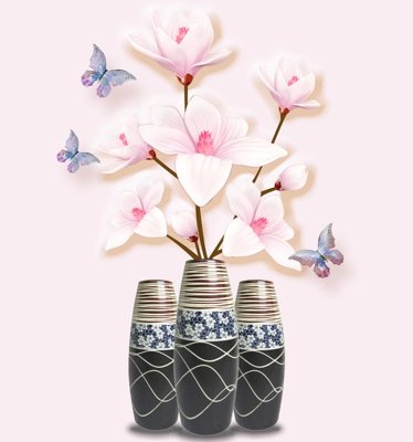 File tranh gốc PSD File tranh bình hoa BHY293 còn nguyên layer