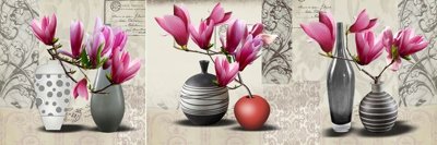 File ảnh File tranh bình hoa BHY327 (gốc) in quảng cáo ngoài trời