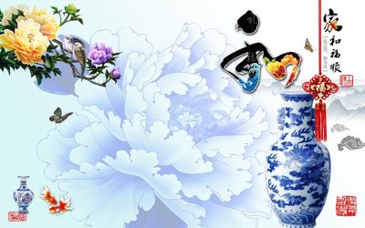 File gốc File tranh bình hoa BHY83 (in 3D) cho trang trí