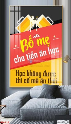 File in lụa Tranh quán bia nhậu BIA116 (tân cổ điển) Tranh quán bia nhậu BIA116