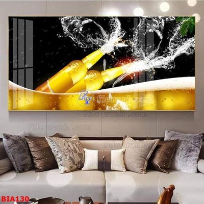 File tranh Tranh quán bia nhậu BIA130 (ảnh gốc) in trần xuyên sáng