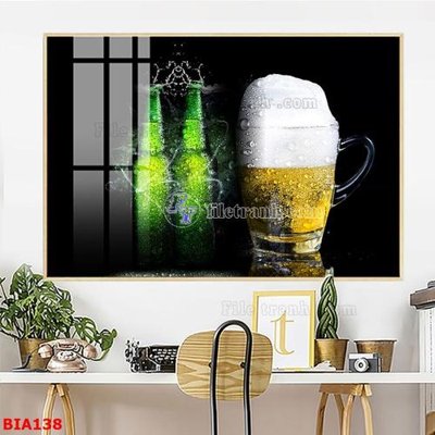 File tranh Tranh quán bia nhậu BIA138 (ảnh gốc) in trần nhà
