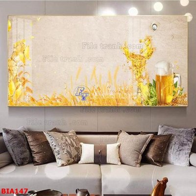 Mua file ảnh gốc Tranh quán bia nhậu BIA147 (chất lượng cao)