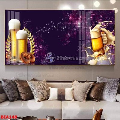 File gốc Tranh quán bia nhậu BIA148 (thiết kế) độc quyền