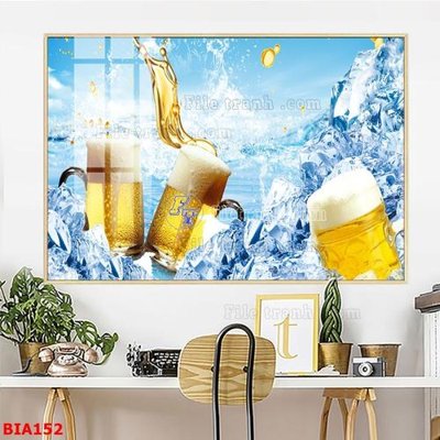File gốc Tranh quán bia nhậu BIA152 (dành cho trang trí nội thất)