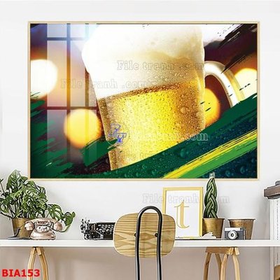 Download file Tranh quán bia nhậu BIA153 (gốc) in mica bàn thờ