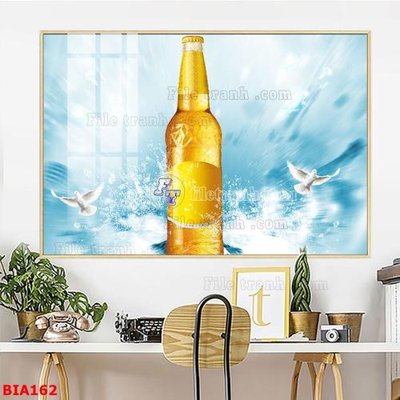 File gốc Tranh quán bia nhậu BIA162 (phong cách) tối giản