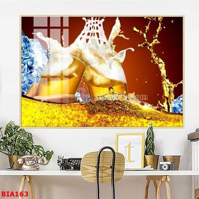 File gốc Tranh quán bia nhậu BIA163 (trang trí) phòng làm việc