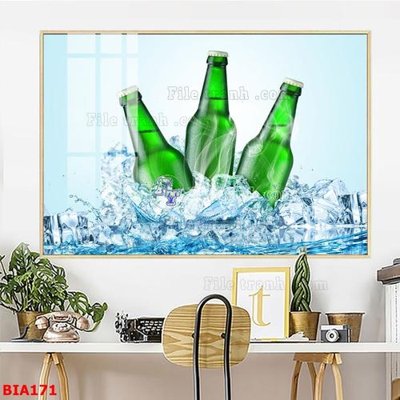 File tranh Tranh quán bia nhậu BIA171 (ảnh gốc) sắc nét hoàn hảo