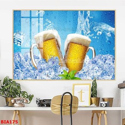 Download file gốc Tranh quán bia nhậu BIA175 (in mica) logo