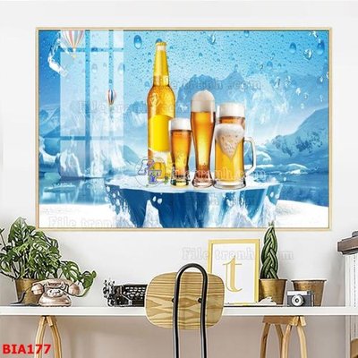 File PSD Tranh quán bia nhậu BIA177 (gốc) tách lớp chi tiết