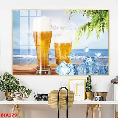 Download file tranh Tranh quán bia nhậu BIA179 (file gốc PSD)