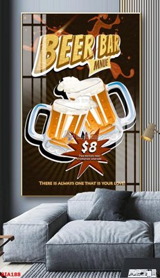 File tranh quảng cáo Tranh quán bia nhậu BIA188 (file gốc) chuyên nghiệp