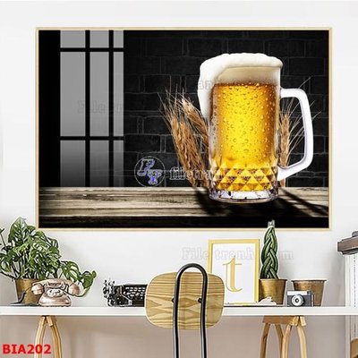 File ảnh Tranh quán bia nhậu BIA202 (gốc) cho trang trí nội thất