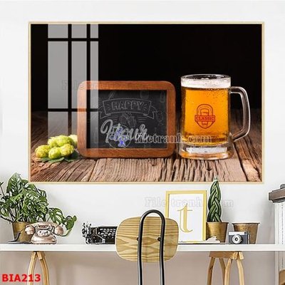 File PSD Tranh quán bia nhậu BIA213 (bản gốc) dễ dàng edit