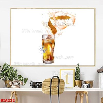 Download file Tranh quán bia nhậu BIA232 (chuẩn in) Tranh quán bia nhậu BIA232