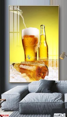 File in trần Tranh quán bia nhậu BIA238 (bản gốc 3D) sống động