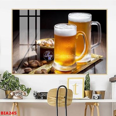 Tải file Tranh quán bia nhậu BIA245 (gốc) làm file in ấn