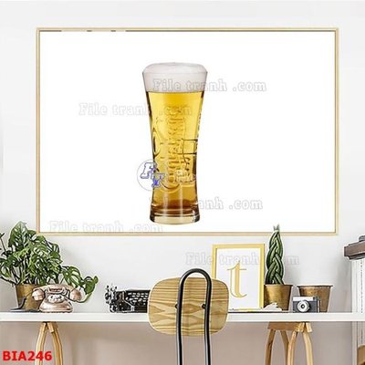 Tải file gốc Tranh quán bia nhậu BIA246 (in không vỡ ảnh)