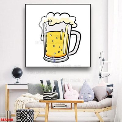 File tranh quảng cáo Tranh quán bia nhậu BIA248 (file gốc) chuyên nghiệp