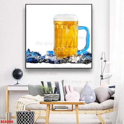 Tải file gốc Tranh quán bia nhậu BIA266 (bản PSD) chỉnh sửa được