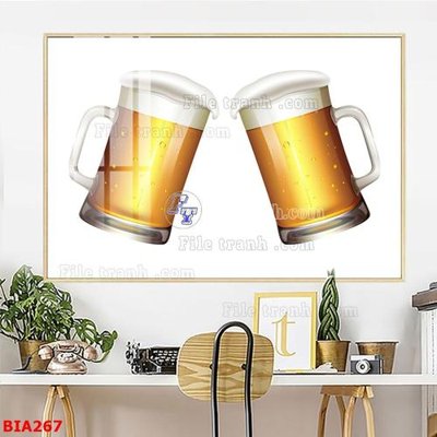 Tệp tin gốc Tranh quán bia nhậu BIA267 (chất lượng cao) Tranh quán bia nhậu BIA267
