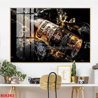 Ảnh gốc file in lụa Tranh quán bia nhậu BIA282 chi tiết