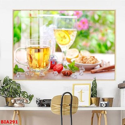 File gốc in ấn Tranh quán bia nhậu BIA291 chất lượng vượt trội