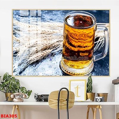 Tải file Tranh quán bia nhậu BIA305 (gốc) chủ đề phong thủy