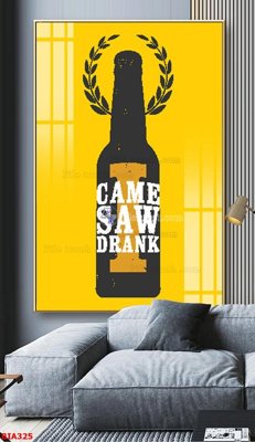 File gốc in ấn Tranh quán bia nhậu BIA325 chuẩn màu CMYK