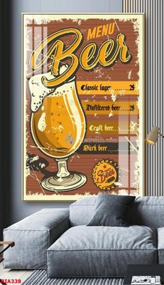 Tải file gốc Tranh quán bia nhậu BIA338 (bản PSD) đầy đủ layer