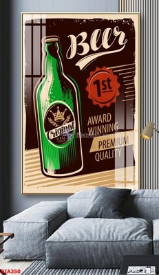 Download file gốc Tranh quán bia nhậu BIA350 (dùng cho in ấn)