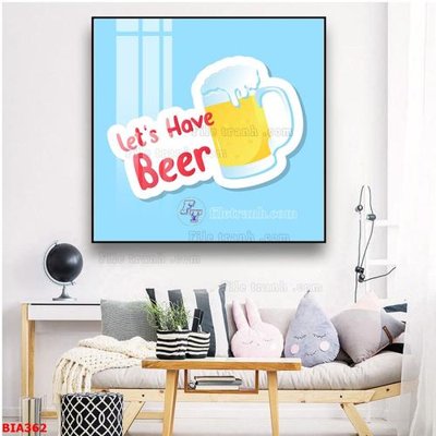 Cung cấp file tranh gốc Tranh quán bia nhậu BIA362 độc quyền