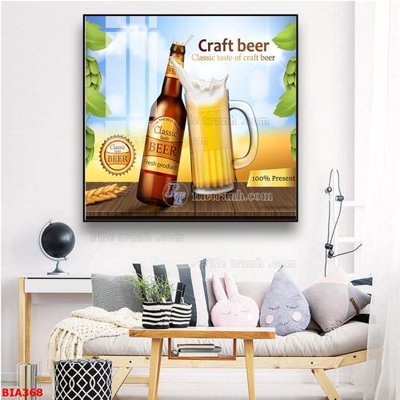 File PSD Tranh quán bia nhậu BIA368 (bản gốc) dễ dàng edit