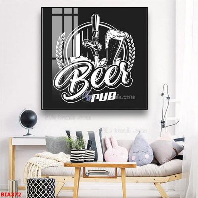 Tải file gốc Tranh quán bia nhậu BIA372 (bản PSD) còn layer