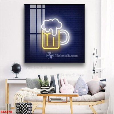 Tải file Tranh quán bia nhậu BIA378 (ảnh gốc) 300dpi Tranh quán bia nhậu BIA378