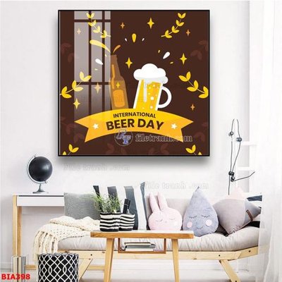 Download file ảnh gốc Tranh quán bia nhậu BIA398 để in ấn