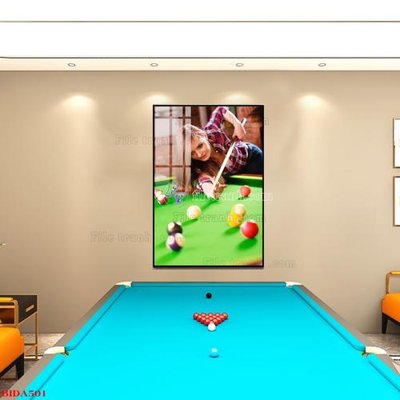 File in trần File tranh quán bida bi-a BILLARD BIDA501 (bản gốc) 5D