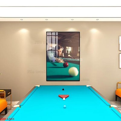 File gốc File tranh quán bida bi-a BILLARD BIDA503 (ảnh chi tiết) để in trần