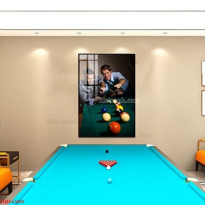 Ảnh gốc File tranh quán bida bi-a BILLARD BIDA505 (siêu chi tiết) để in ấn