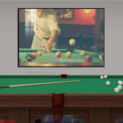 Tải file File tranh quán bida bi-a BILLARD BIDA530 (ảnh gốc) in gạch men